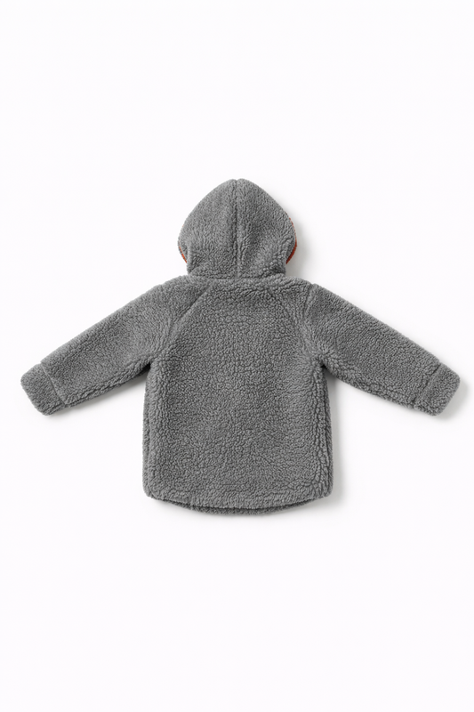 Baby/Kid Virgin Wool Jacket - Dark Grey