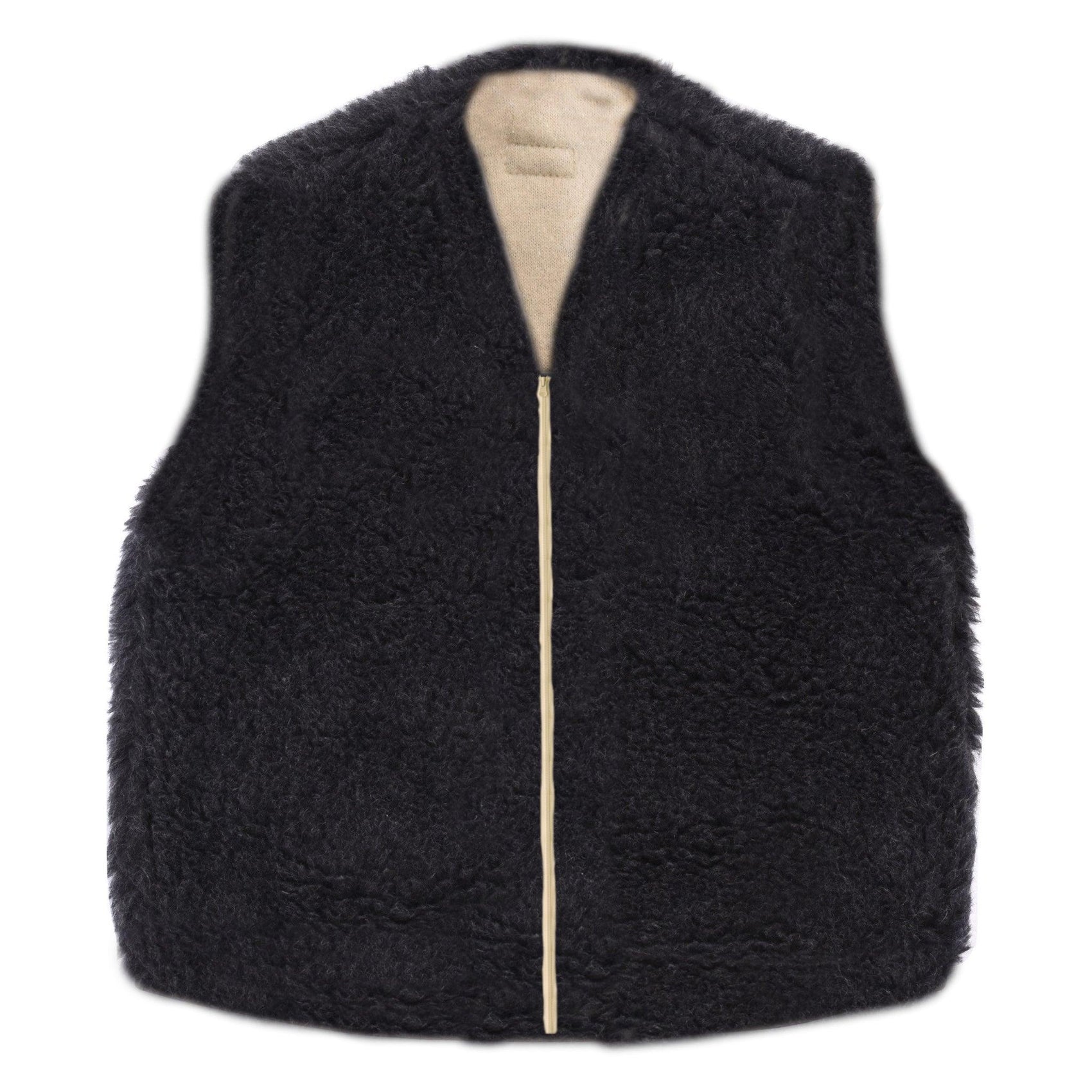 Baby/Kid Virgin Wool Vest - Black