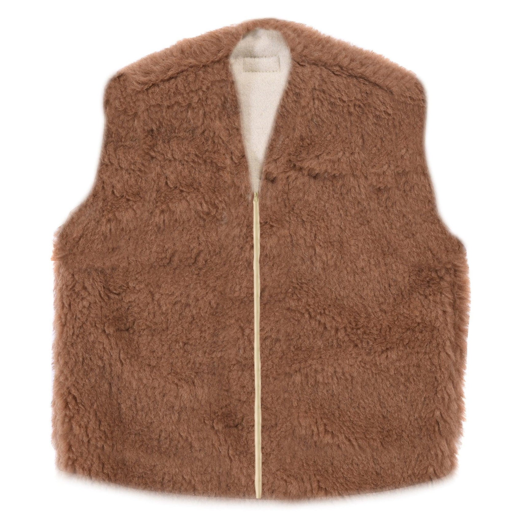 Baby/Kid Virgin Wool Vest - Brown