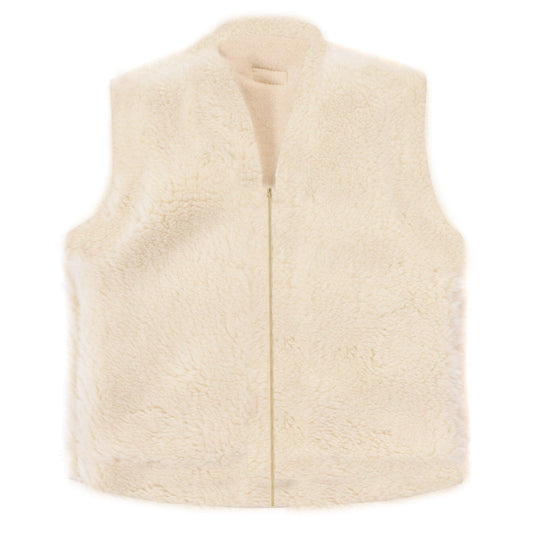 Baby/Kid Virgin Wool Vest White