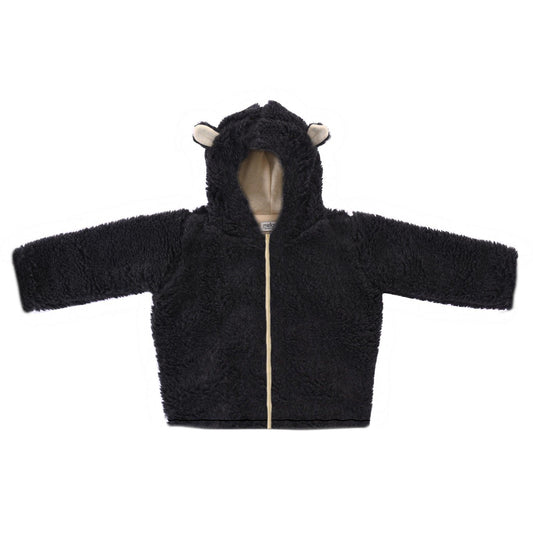Baby/Kid Virgin Wool Jacket Charcoal