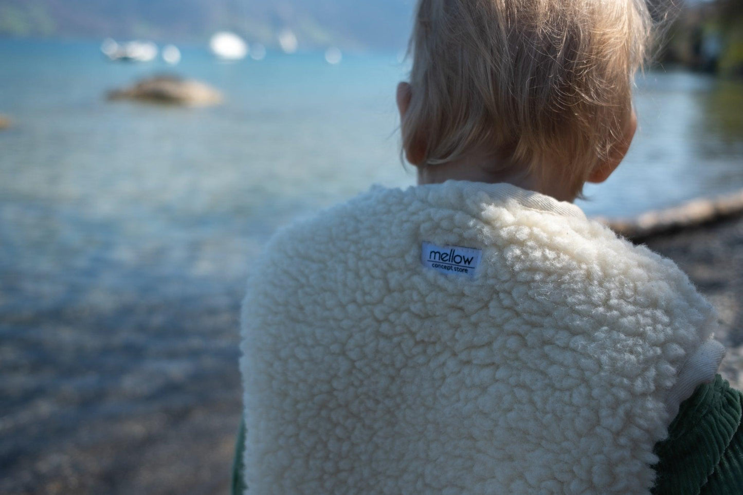 Baby/Kid Virgin Wool Vest White