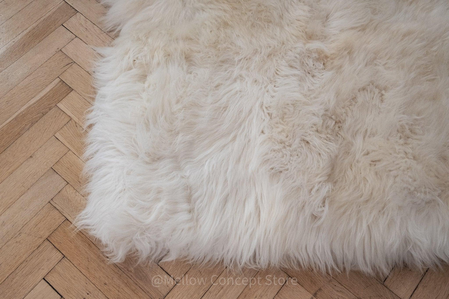 Natural Sheepskin Ivory Carpet Rectangle