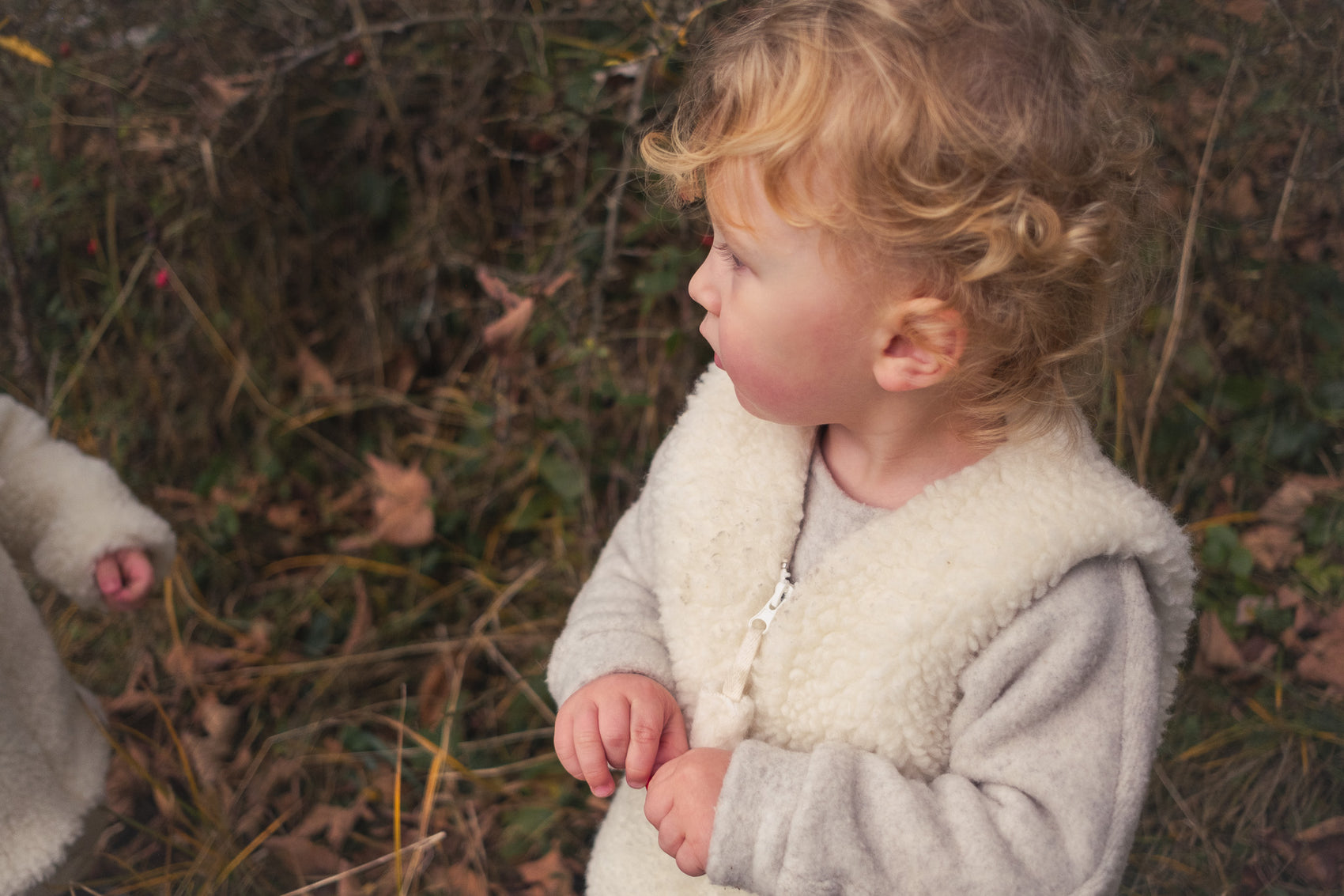 Baby/Kid Virgin Wool Vest - White