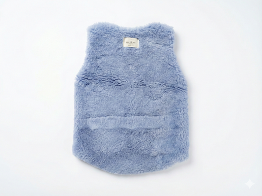 Baby/Kid Virgin Wool Vest - Blue