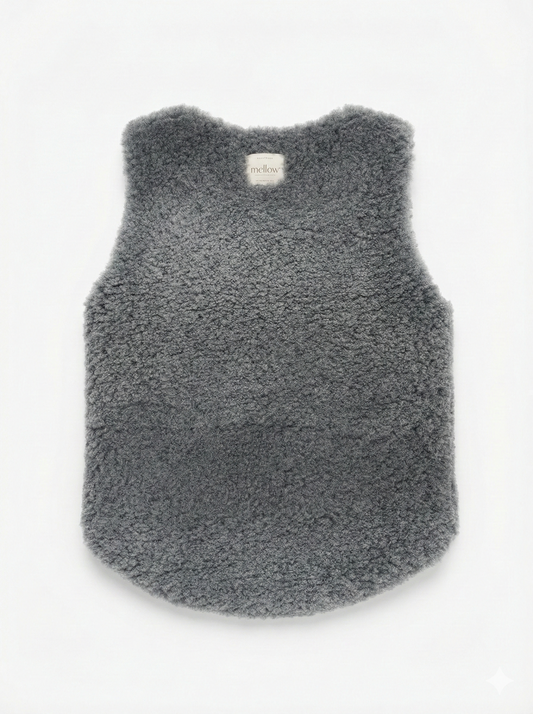 Baby/Kid Virgin Wool Vest - Gray