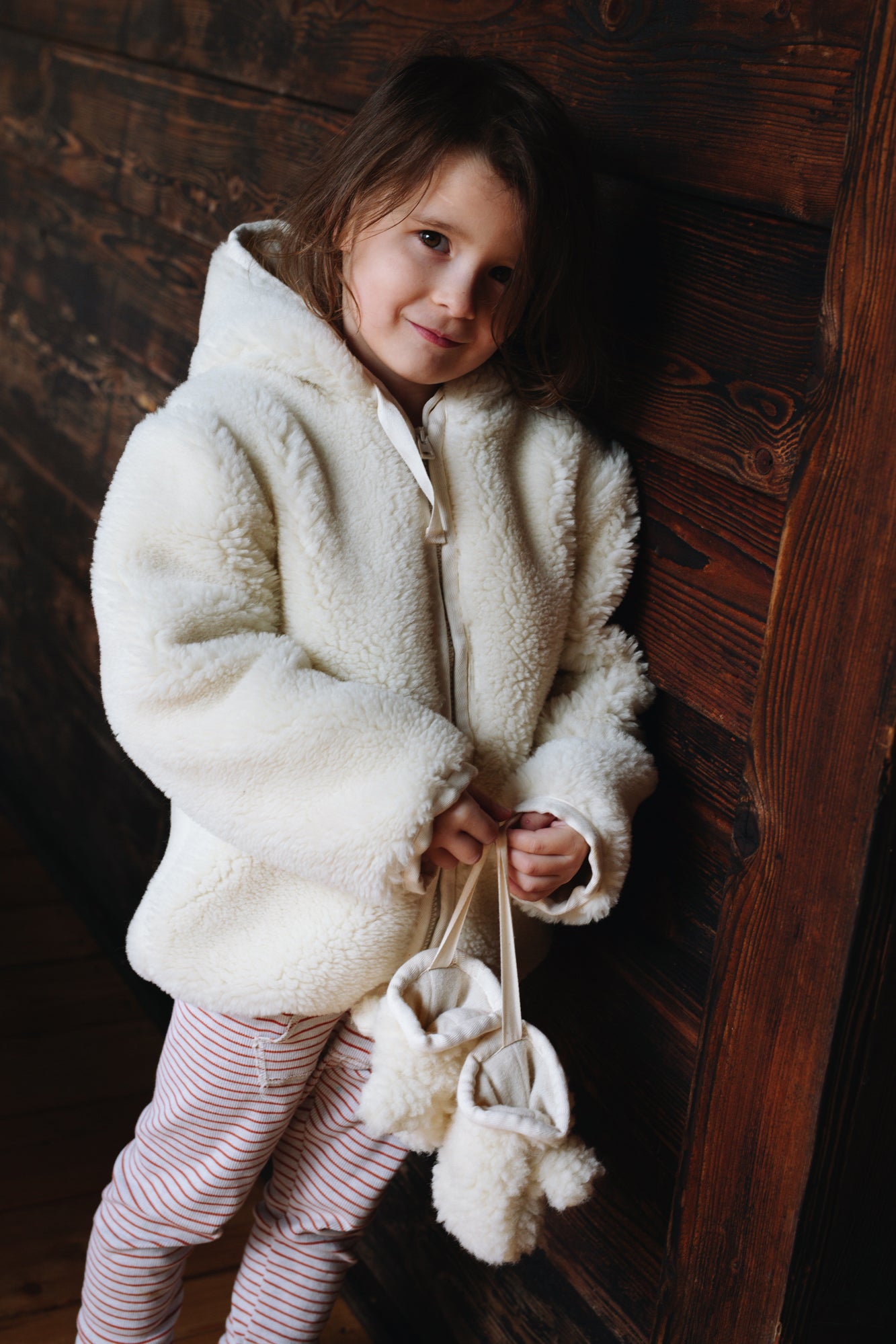 Polar Bear Woolen Baby Gloves