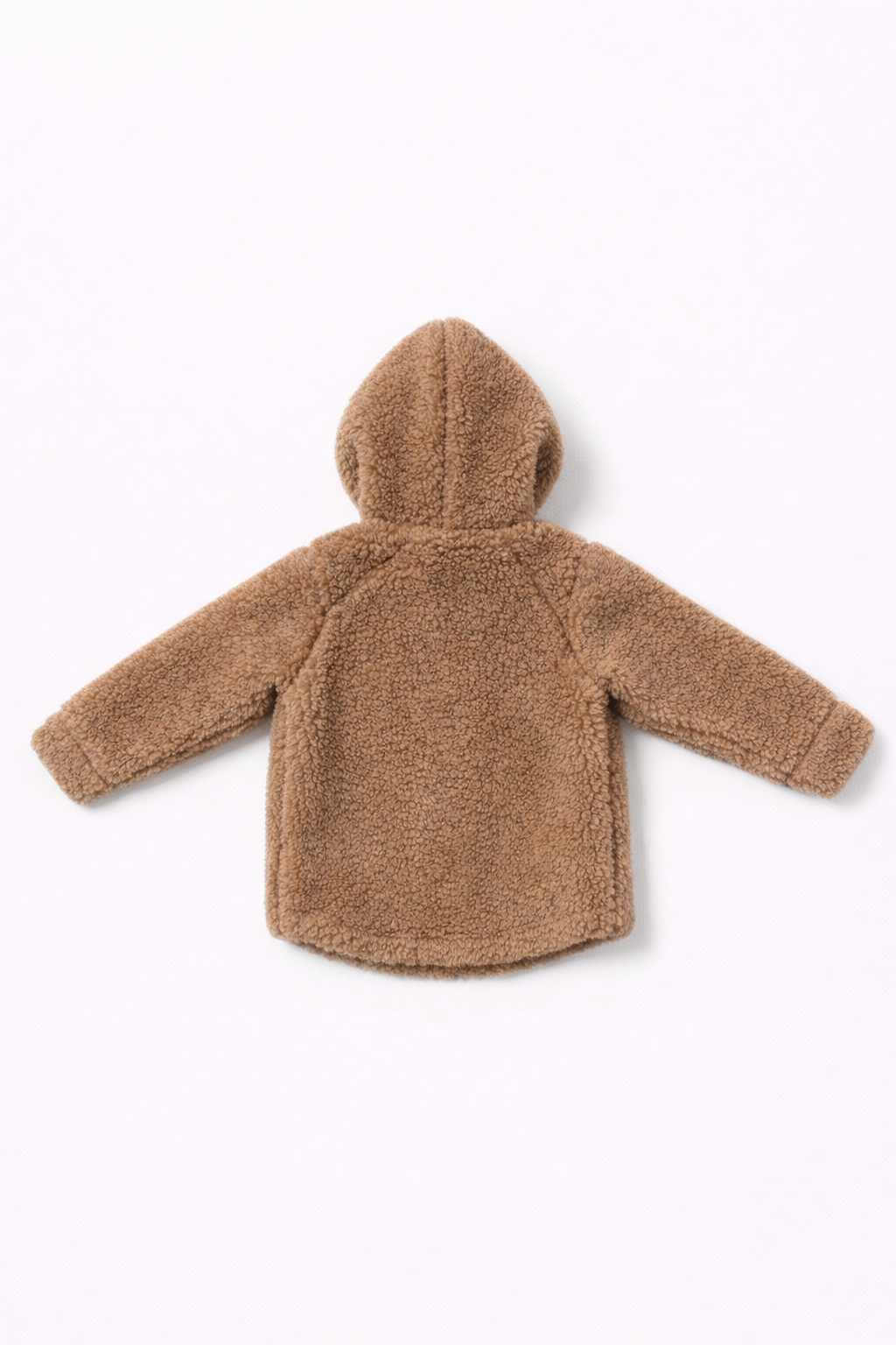 Baby/Kid Jacket in Teddy Wool - Melange Brown