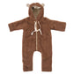 Baby/Kid Virgin Wool Overall - Brown