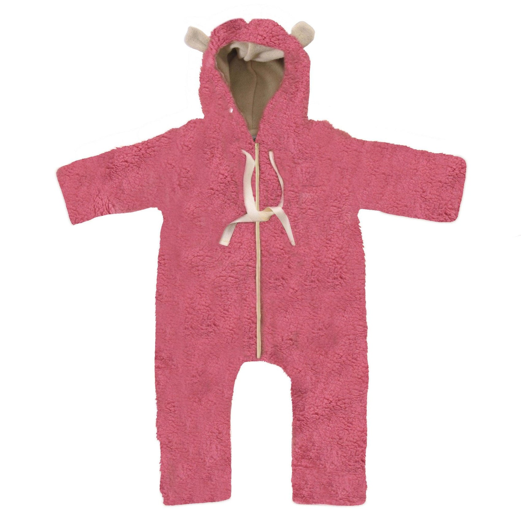 Baby/Kid Virgin Wool Overall - Pink