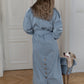 Water-repellent Dog Trench Coat - Light Blue