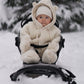Baby/Kid Virgin Wool Overall - White