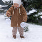 Baby/Kid Virgin Wool Jacket - Brown