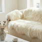 Genuine Ivory Sheepskin Couch Cover for Dogs — Natural Sofa Protector (Plastic-Free)