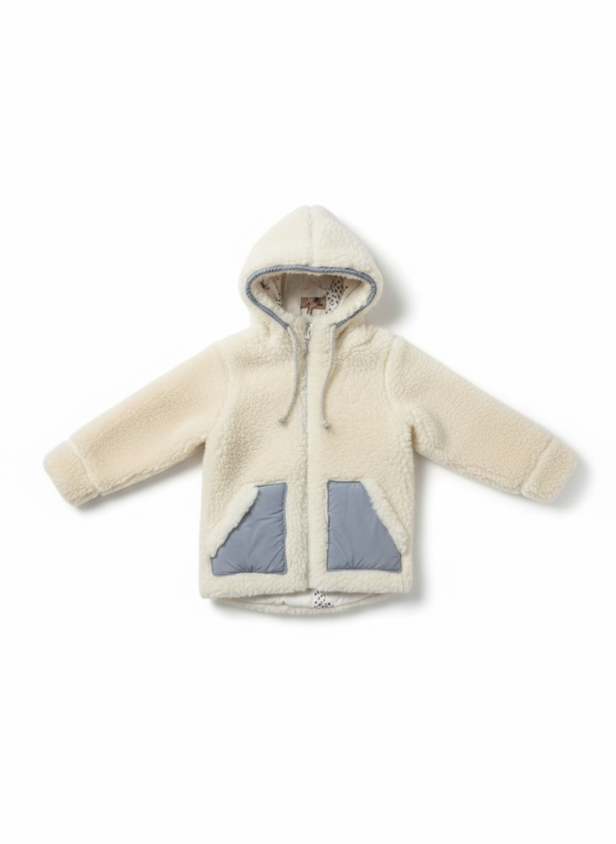 Baby/Kid Virgin Wool Jacket - White