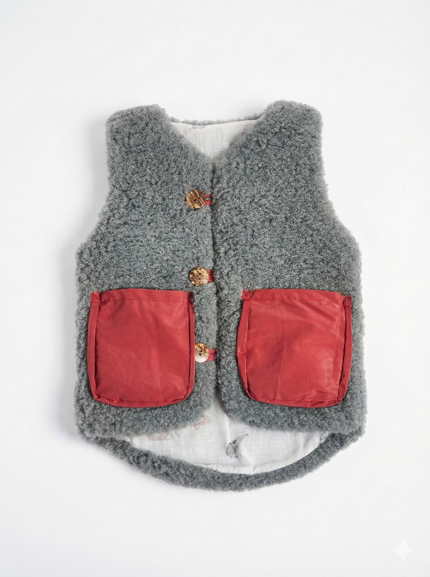 Baby/Kid Virgin Wool Vest - Gray