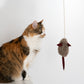 Natural Sheepskin Cat Toy: Mouse