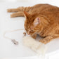 Natural Sheepskin Cat Toy: Fish