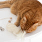 Natural Sheepskin Cat Toy: Fish