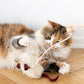 Natural Sheepskin Cat Toy: Mouse