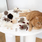 Natural Sheepskin Cat Toy: Ball