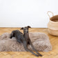 Square or Rectangular Natural Sheepskin Pet Mat - Greige