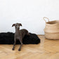 Square or Rectangular Natural Sheepskin Pet Mat - Black