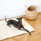 Square or Rectangular Natural Woolen Pet Mat - White