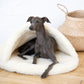 Natural Wool Pet Cave - White