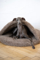 Natural Wool Pet Cave - Beige | YourBrandName