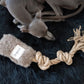 Natural Woolen Dog Tug Toy - Beige