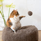 Natural Sheepskin Cat Toy: Ball