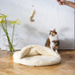 Natural Sheepskin Cat Toy: Fish