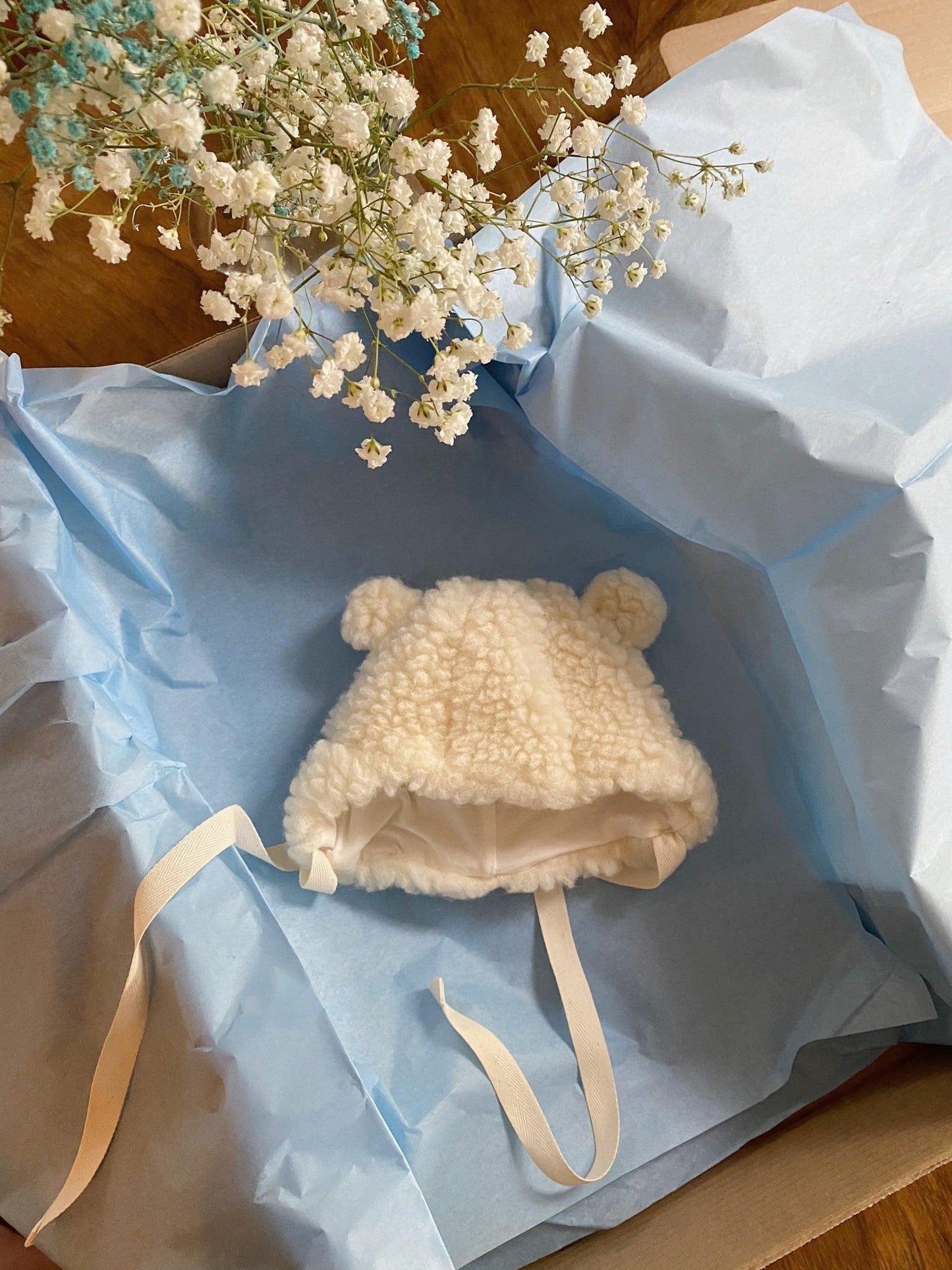 Polar Bear Woolen Baby Hat
