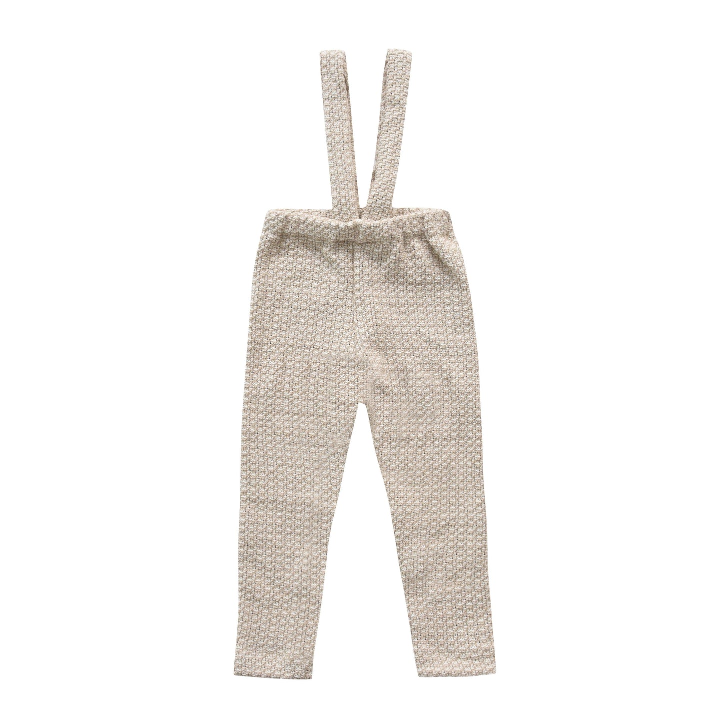 Linen Pants with Suspenders - Beige